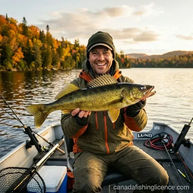 Walleye caught in Manitoba water